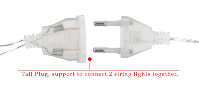 Christmas Led Lights Curtain Garland 3X3M 300 LED