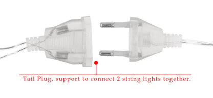 Christmas Led Lights Curtain Garland 3X3M 300 LED