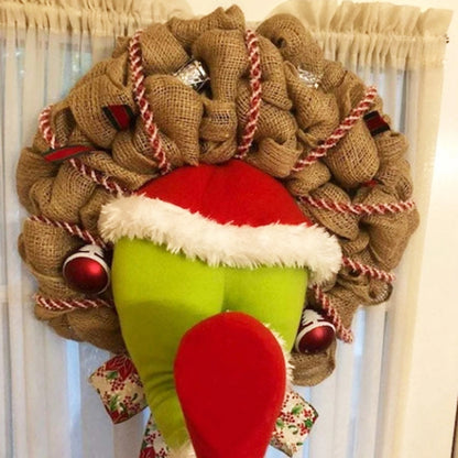 Christmas Thief Wreath，Christmas Elf Leg Wreath，
