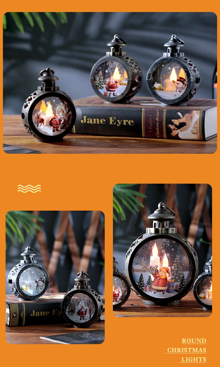 Christmas decorations retro night lights