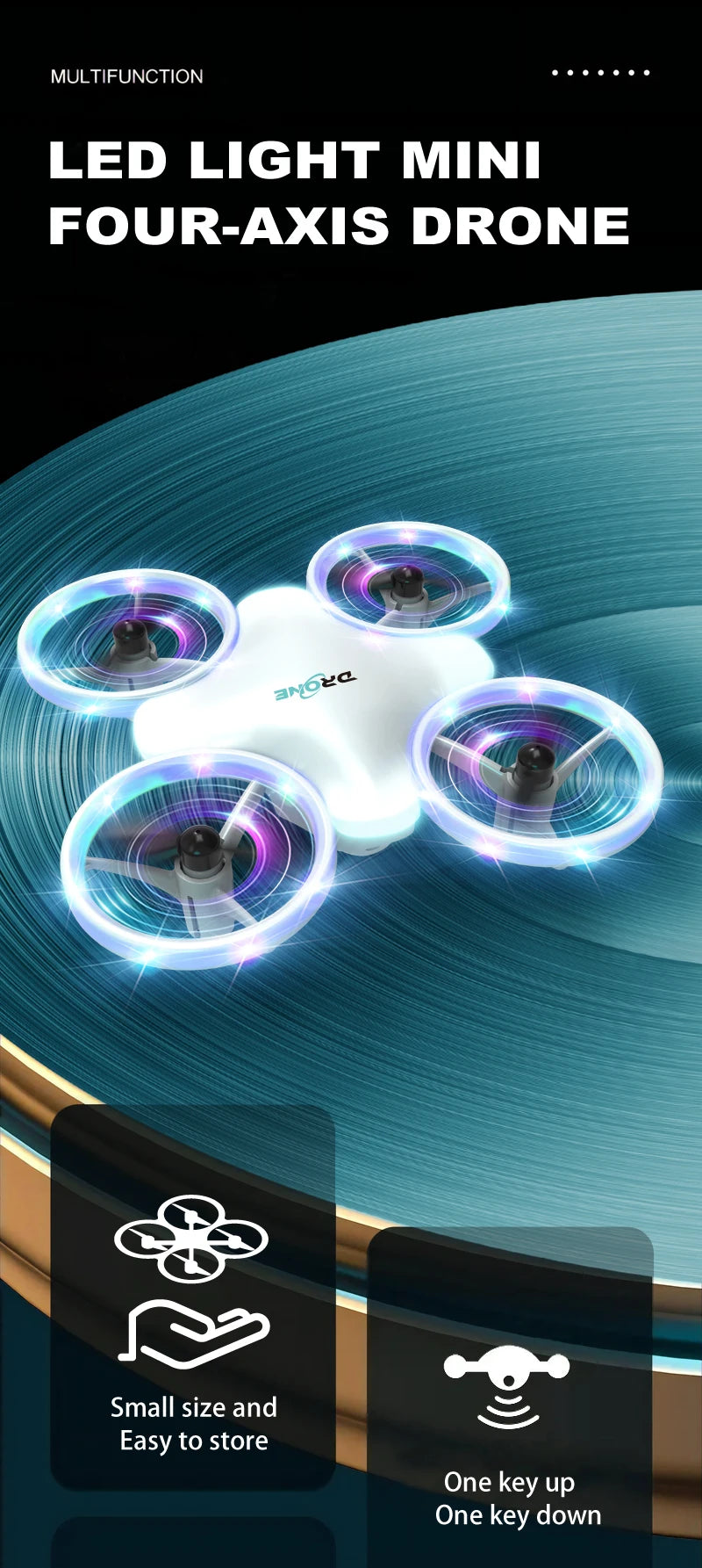 Mini LED Drone – 4-Channel