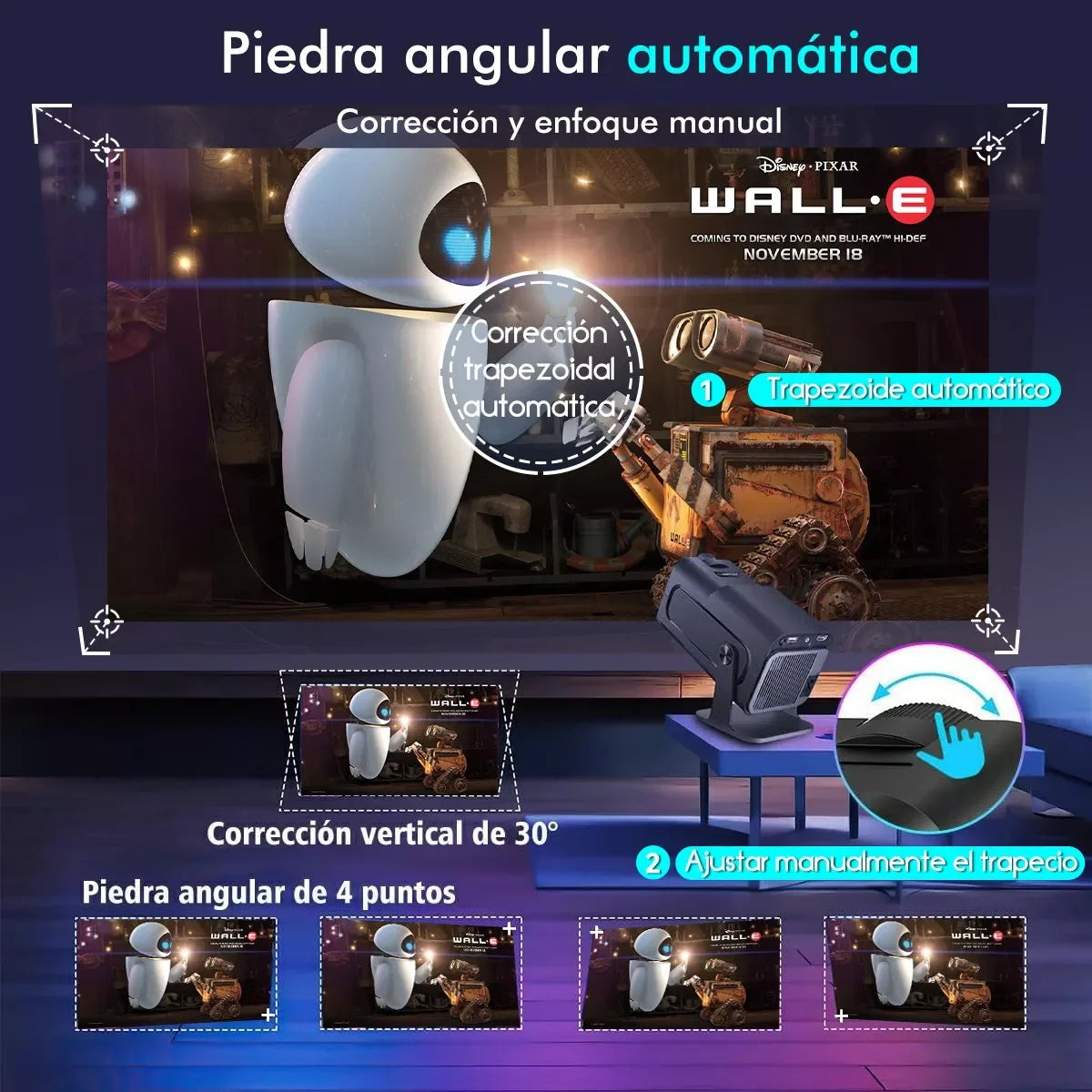 Portable Projector 1080p Professional