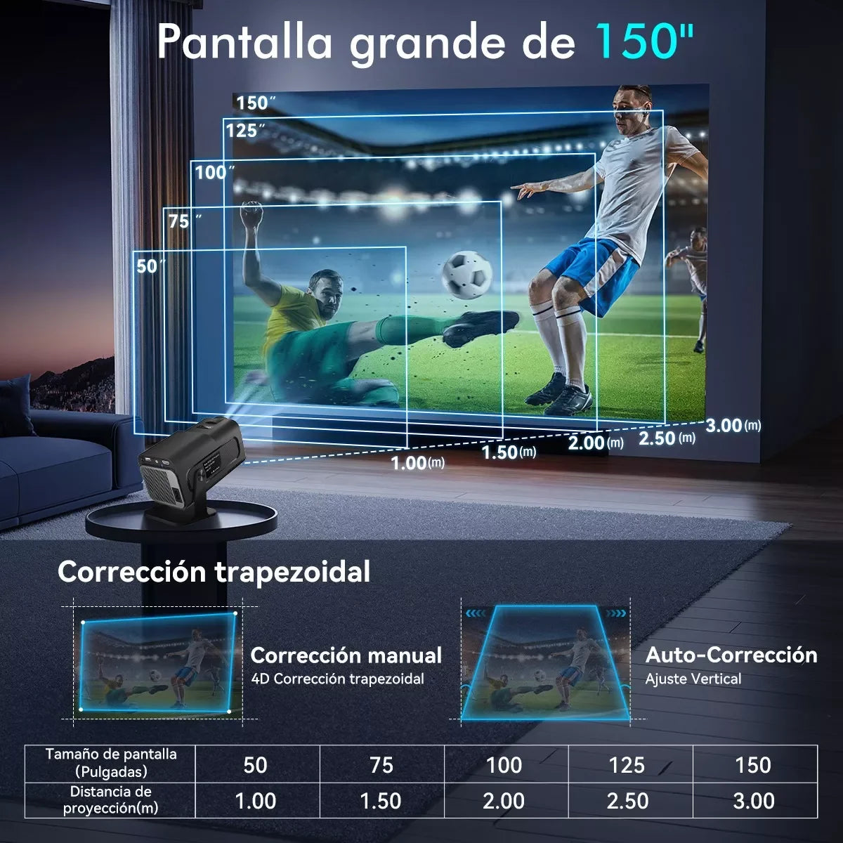 Portable Projector 1080p Professional