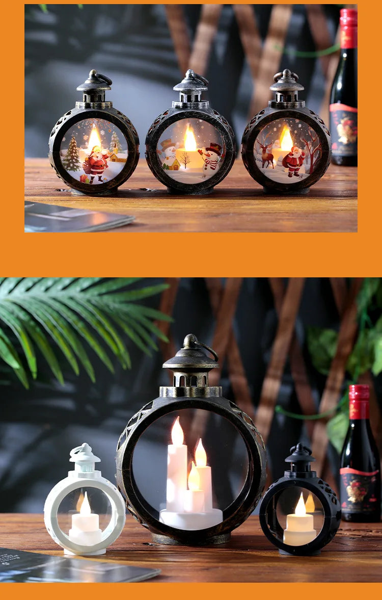 Christmas decorations retro night lights