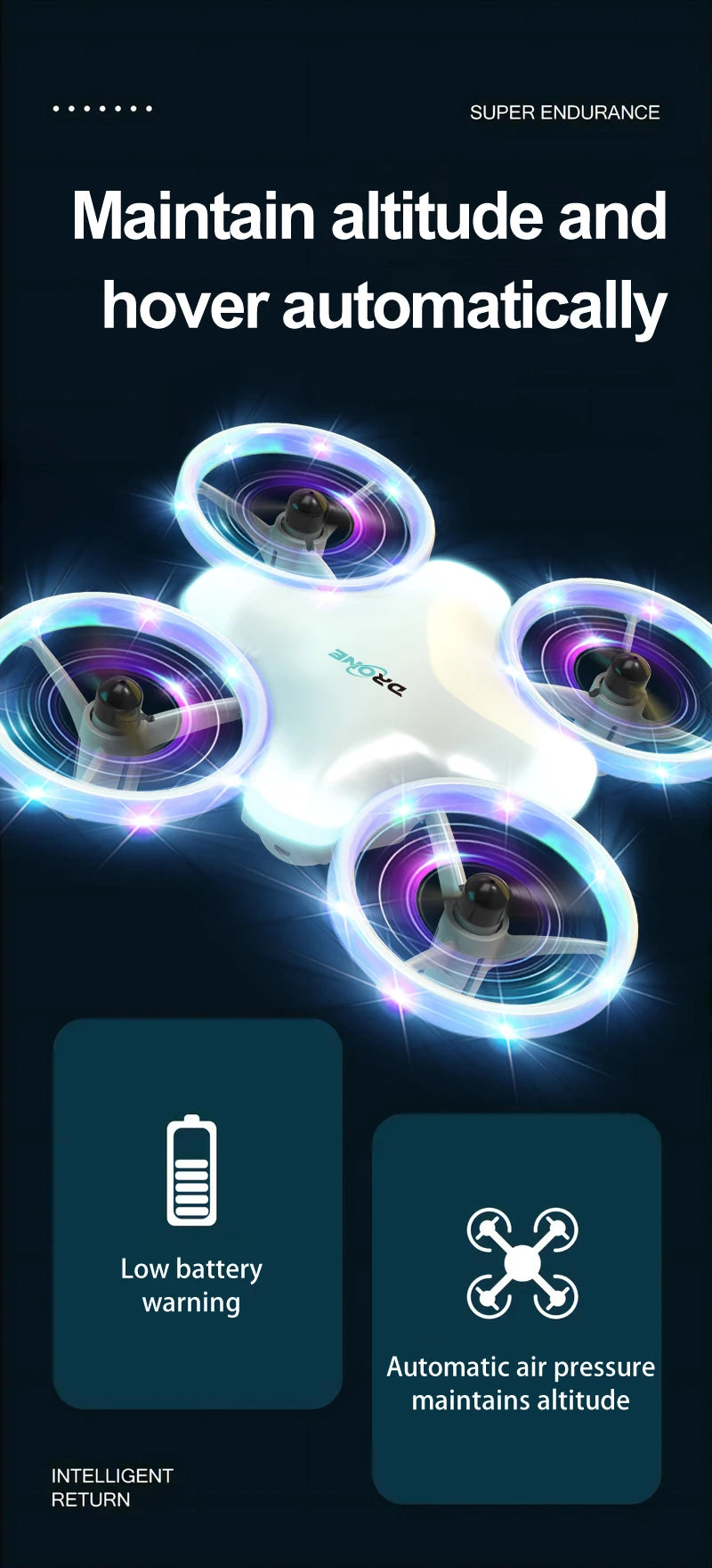 Mini LED Drone – 4-Channel