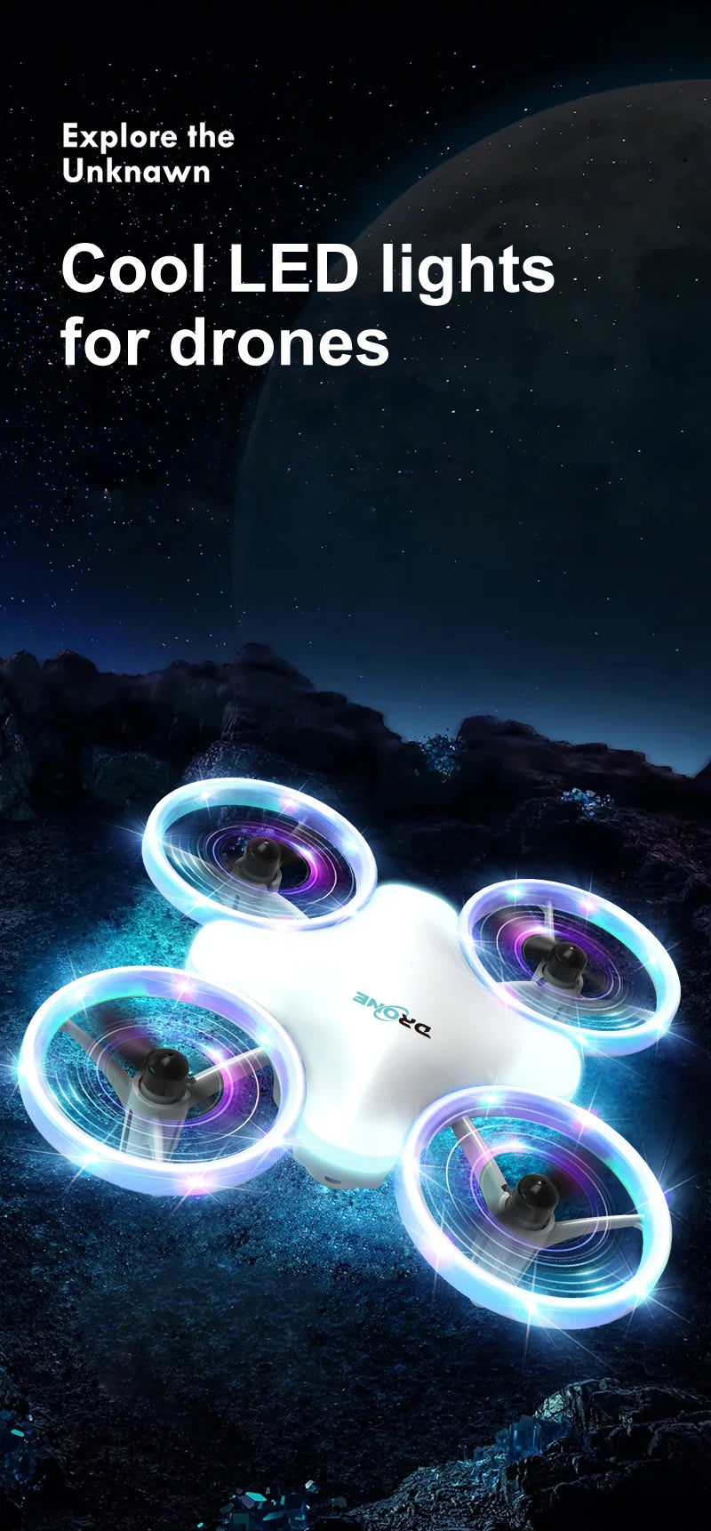 Mini LED Drone – 4-Channel