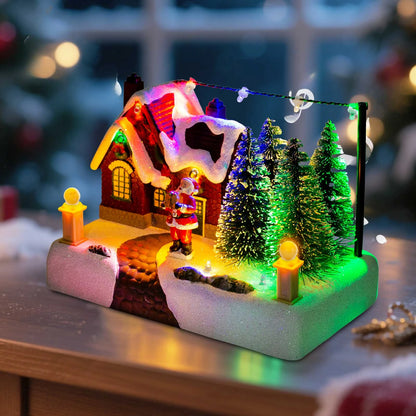 Christmas Village Scene Collectible Building with Lights