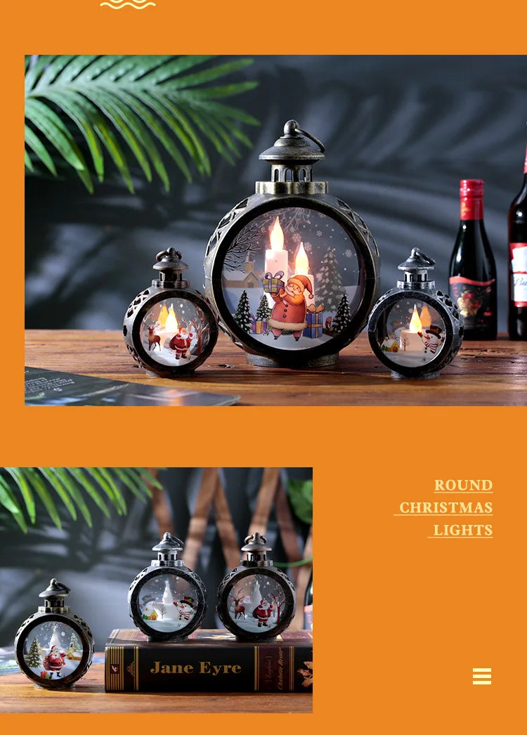Christmas decorations retro night lights