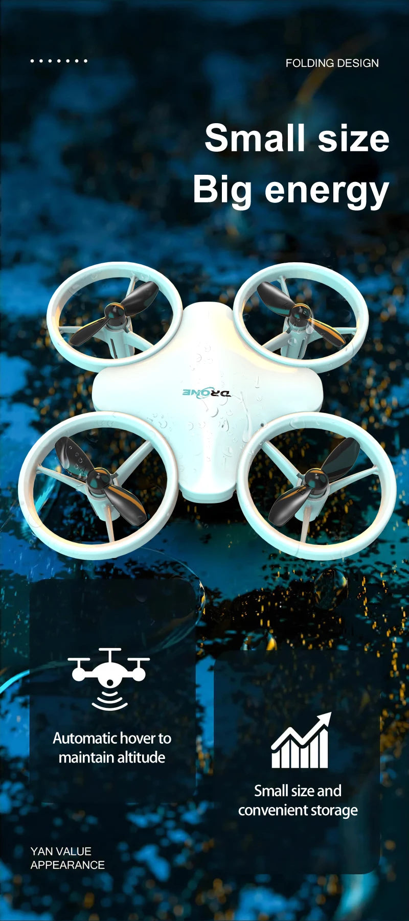 Mini LED Drone – 4-Channel