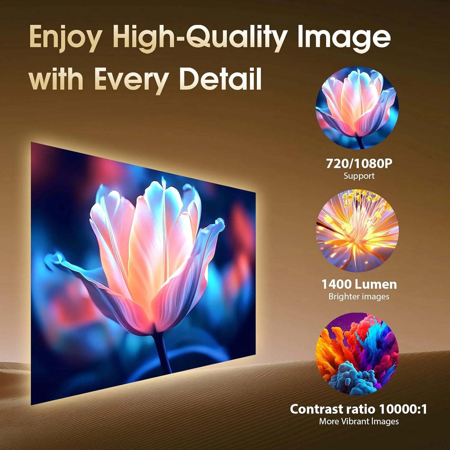 Portable Projector 1080p Professional