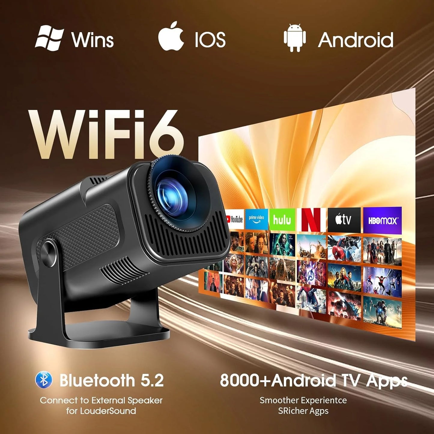 Portable Projector 1080p Professional