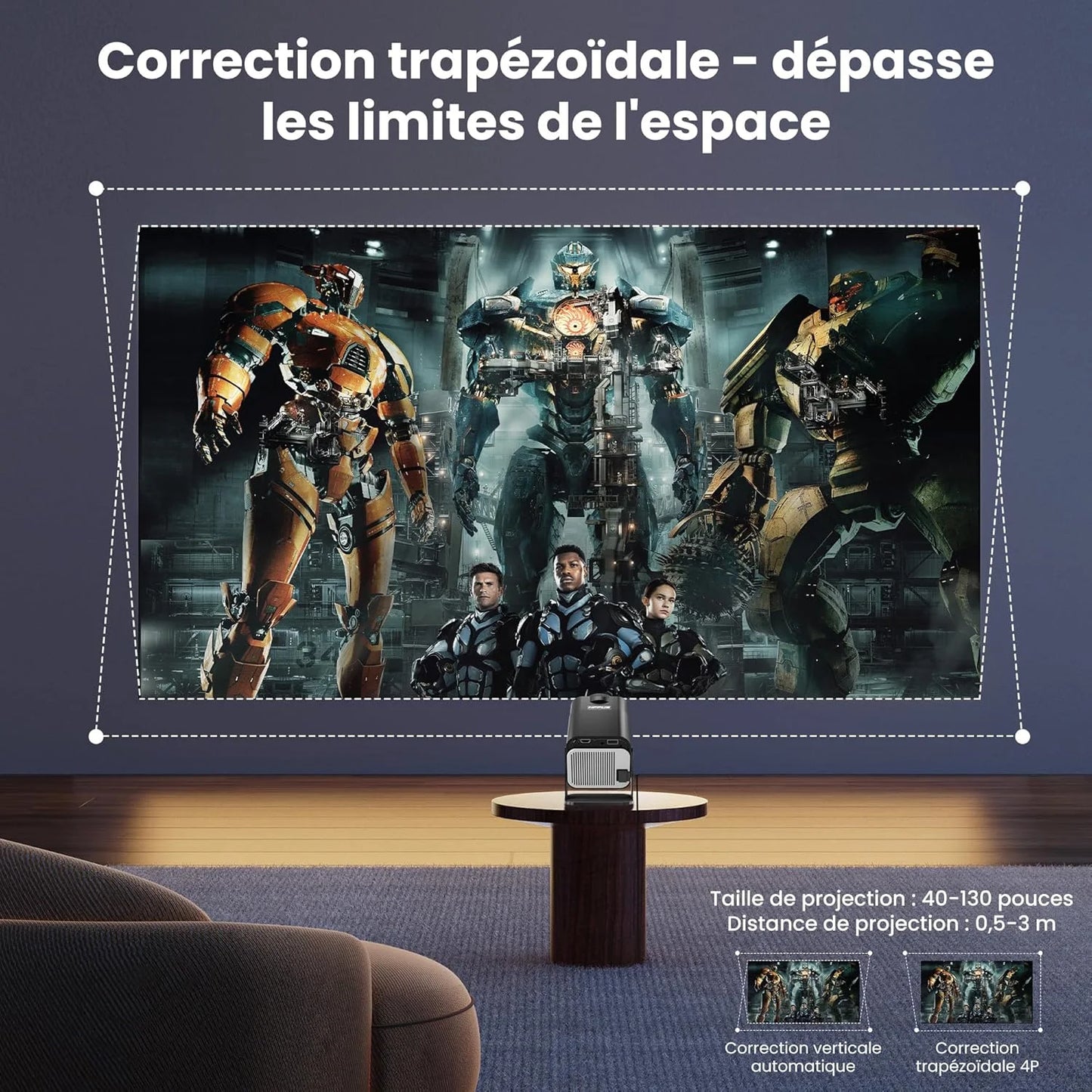 Portable Projector 1080p Professional