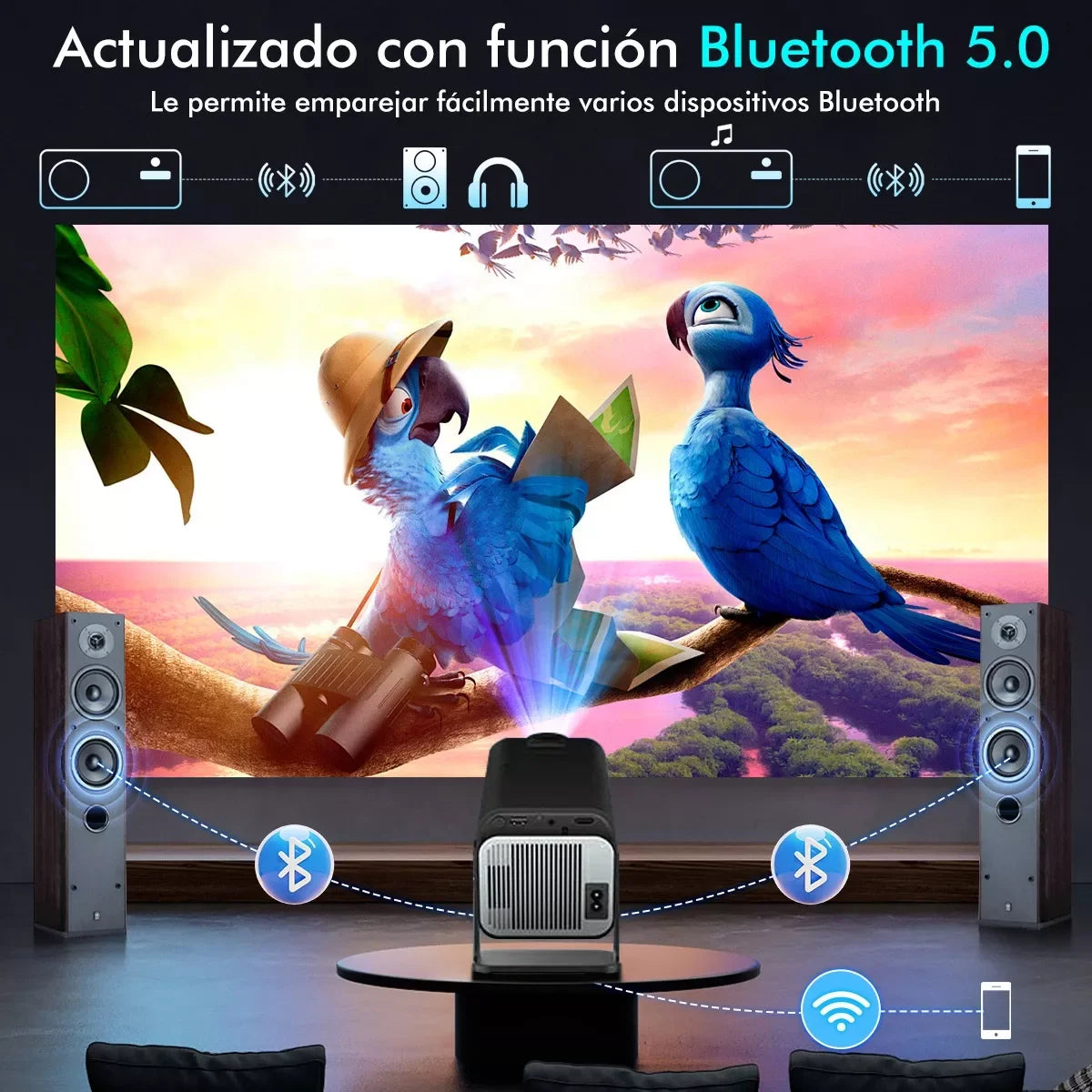 Portable Projector 1080p Professional