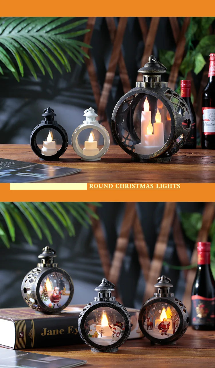Christmas decorations retro night lights