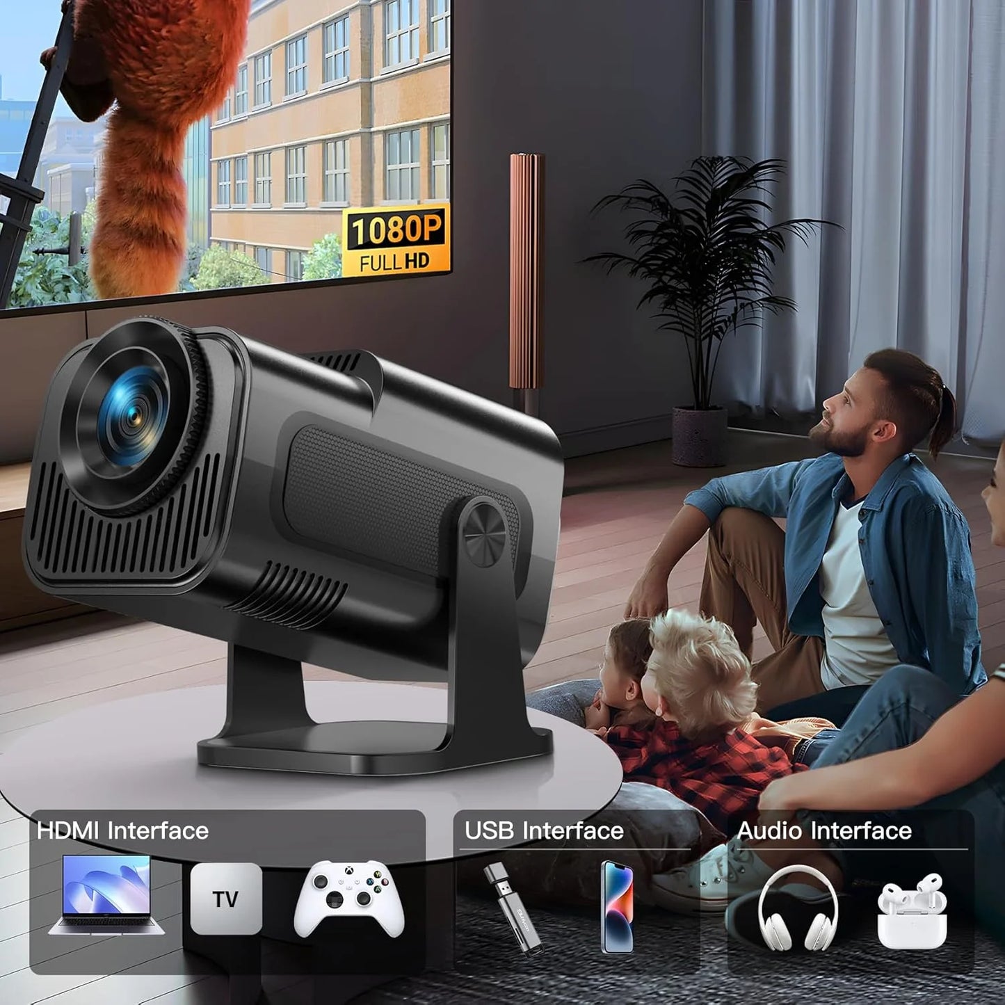 Portable Projector 1080p Professional